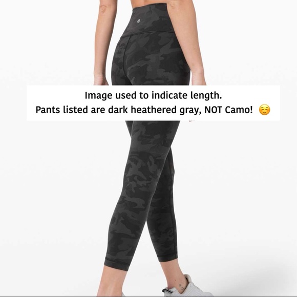 Lululemon Wunder Under High Rise Leggings 7/8. Size 4. Dark Heather Gray Luon. - Picture 7 of 7